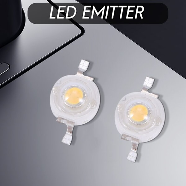 10 st High 2 Pin 3W Varmvit LED Emitter Pärlor 100-110Lm