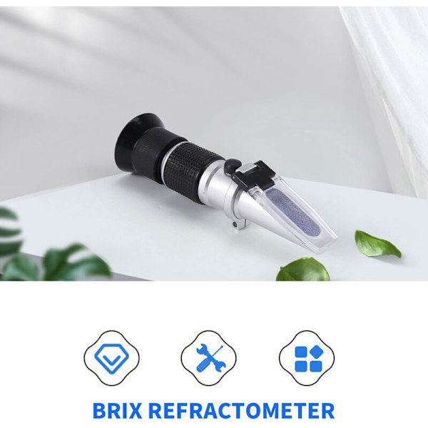 Refraktometer - 0-90% Brix refraktometer, sukkernivå