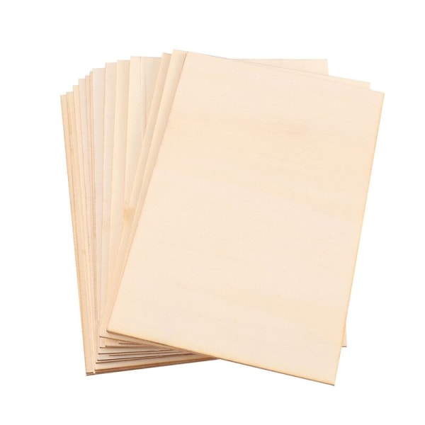 15 stk serie basswood håndverksplate modellbygging skulptur pedagogisk håndverk DIY tilbehør DIY basswood spon