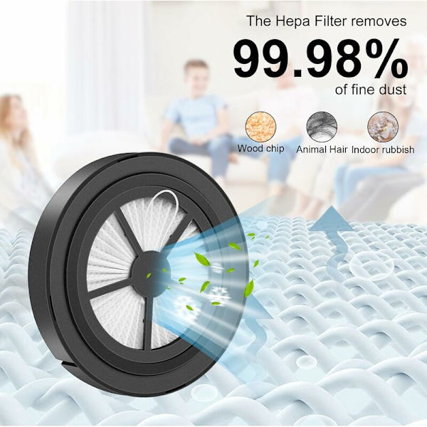 HEPA-filter til Proscenic P10 / P10 Pro / P11 / P11 Smart/Ultenic U11 trådløs håndstøvsuger udskiftningselement filtre reservedele