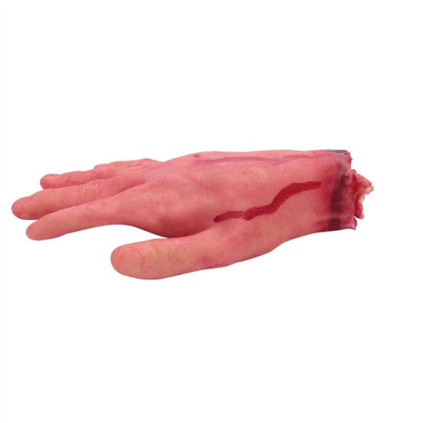 6 st Blodiga Skräckskräckande Halloween-rekvisita Falsk Coupe Livsstor Arm Hem 19 x 10,5 cm