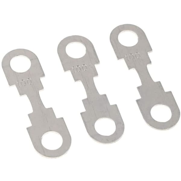10 stk. bil flad metal sikring strip til 12V - 100A