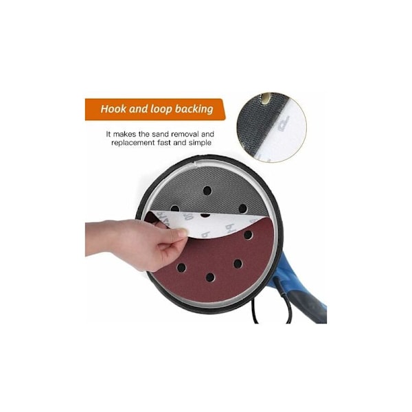 40 kpl 180 mm hiomapyöriä, 240 hiomahiukkasta - 180 mm levyt - 8 reikää - Hiomapaperia seinähiomakoneelle