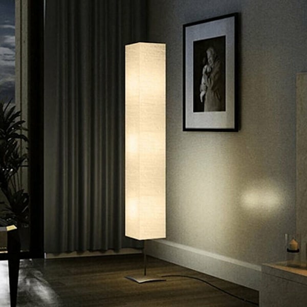 Golvlampa med stålstativ 170 cm Beige