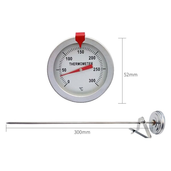 Matlagingstermometer Probe BBQ Termometer Husholdningstermometer Ståltermometer Kjøkkentermometer Rustfritt Termometer for Matlaging Stek M