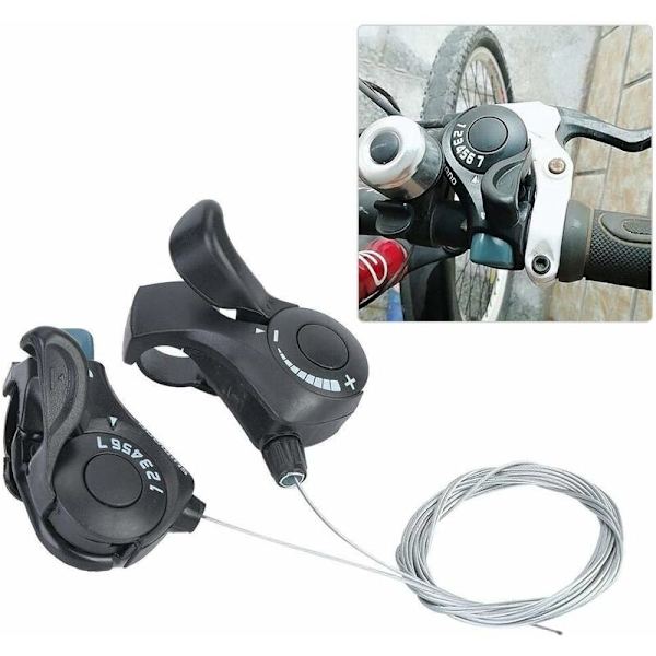 1 par Mountainbike Split Trigger Dial Shift Utomhus Mountainbike TX-30 Tum Shift 3X7 Växelspak och Set-