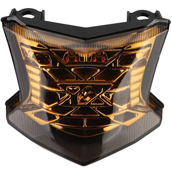LED bremselys blinklys integreret baglygte motorcykel Z900 Z650 2017-2018 (gul)