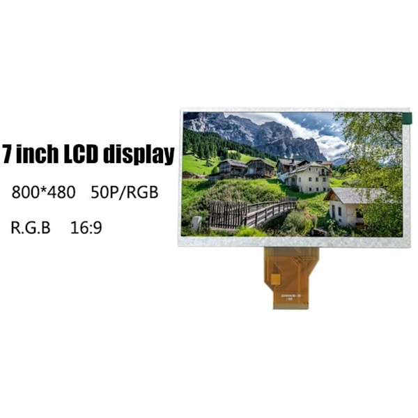 7.0 Tommer 800X480 RGB 50PIN LCD Sikkerhed LCD Skærm