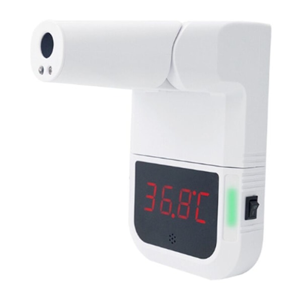 Foldable Infrared Thermometer Wall Mounted Folding Non-Contact for Restaurant Factory Bus Supermarket Office