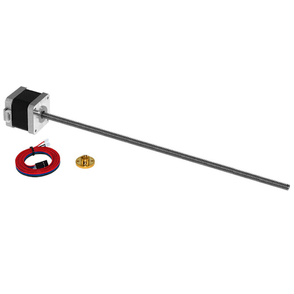 3D-tulostin 17HS4401S 400 mm:n pituinen 1 kpl sarjan Nema17 askelmoottori T8-kierteellä