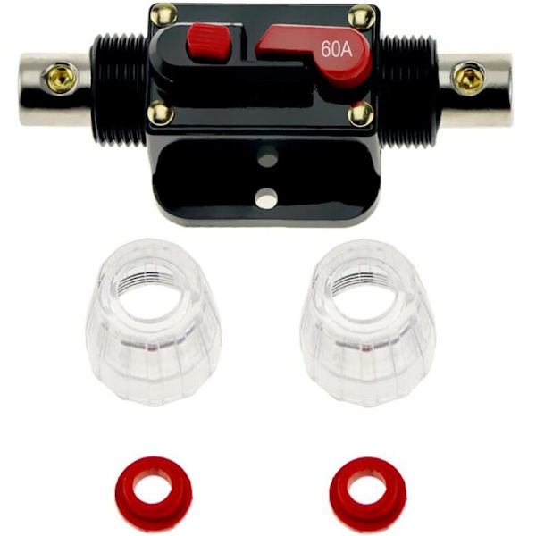60A Kredsløbsafbryder Sikringer 12-24V til Bil Marine Båd System Beskyttelse Stereo Audio Inverter Switch