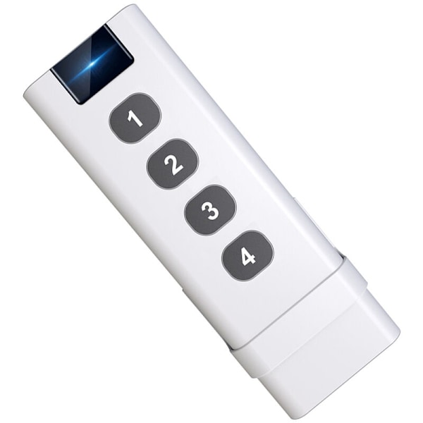 TUYA ZigBee Smart House Trådløs 4-Gangs Scene Switch Bærbar Fjernkontroll Tuya Zigbee Hub Nødvendig Begrensning for å Kontrollere Enhet