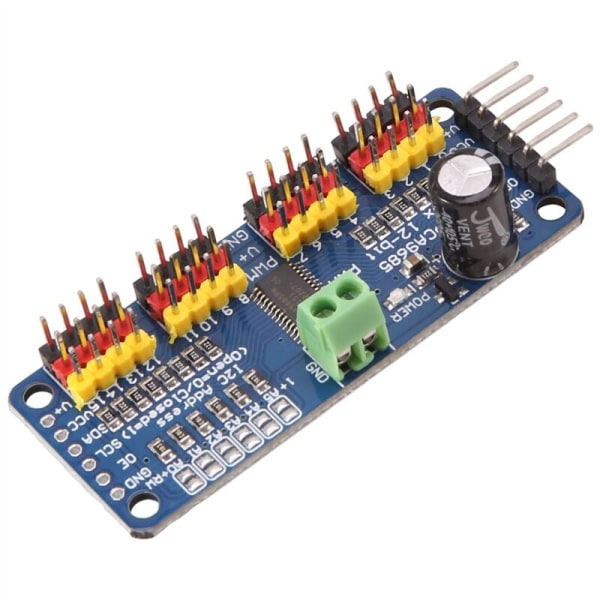 2 stk. PCA9685 16-kanals 12-bit PWM servomotor driver I2C IIC-modul til Arduino Raspberry Pi servoskærmmodul