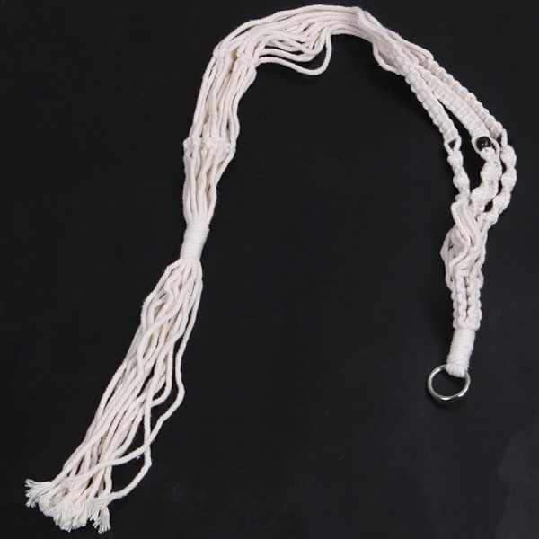 2 st Macrame växt hängare inomhus utomhus hängande planter korg bomullsrep