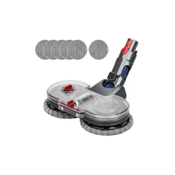 Elektrisk moppehode for Dyson V11 V10 V8 V7 trådløs støvsuger, gulvbørste erstatningstilbehør for parkett harde gulv, med vanntank og 6