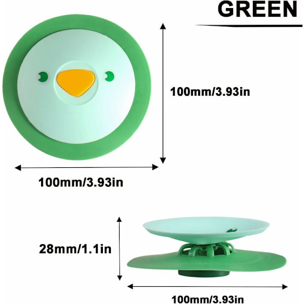 Anti-Luktkökssänka Golvbrunn Dusch Silikonavloppstopp Badkar Sänka Stopp för Badkar Vanity Avlopp Tvättstuga Kök Badrum (3-pack)