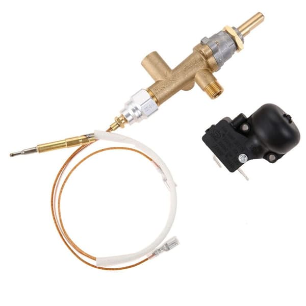 Gasol Patio Värmare Kontrollventil Termoelement Sensor Switch Knob Propangas LPG Utblåsning Eldstad Kontroll Säkerhet Pilot Port Montering