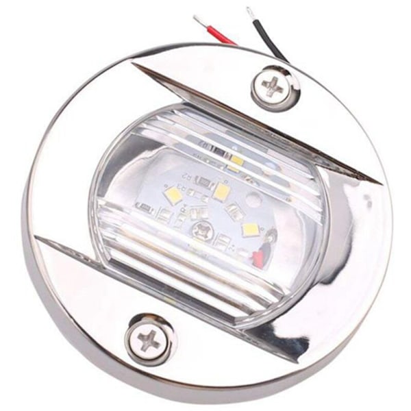 DC 12V Marine Agterlys LED Runde Baglygter Cool White Trappe Yacht Tilbehør