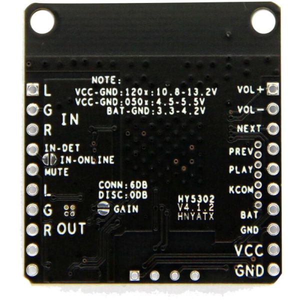 QCC3031 APTXHD Audioingångsmodul LINE-IN Förlust HiFi Bluetooth 5.0 Mottagarkort för BT-hörlurar INGEN DC 3.3-4.2V