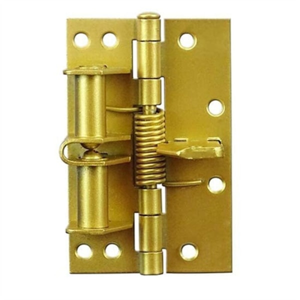 Automatic Door Closer Hinges for Cabinet Cupboard Multi-Function Detachable Spring Hinges Door Closer Positioning,Gold