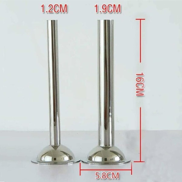 Set med 2 pølsefylltrakter, rustfritt stål, pølsefyller, fylle rør med Ø 57 mm, fylle rør lengder: 158mm