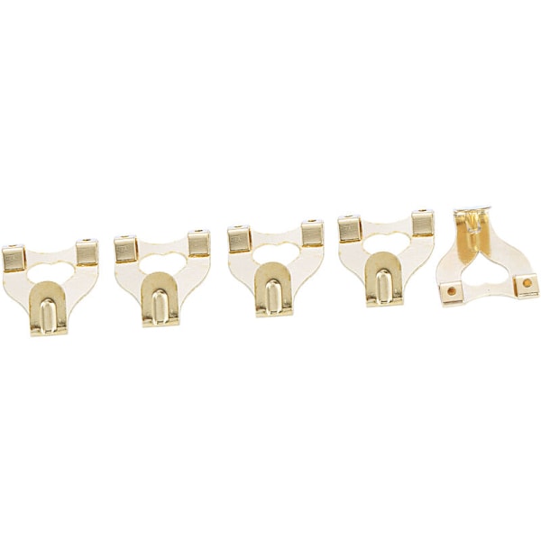 Messing Foto/Billede Dobbelt Hanger Krog - Pakke med 10