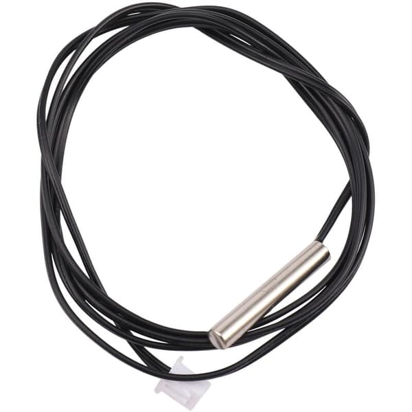 5 st 1 meter vattentät temperatursensor sond, 10K 3950 NTC rostfritt stål termistor sond, digital förlängningskabel, CPU temperatursensor, Bl