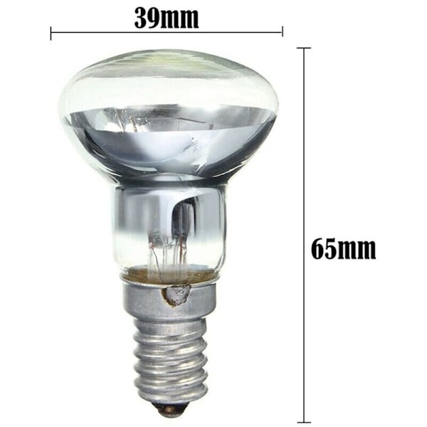 Udskiftning Lava Lampe E14 R39 30W Skrue-i Spotlight Pære Klar Reflektor Spot Glødepærer Lava Pærer 5 Stk,