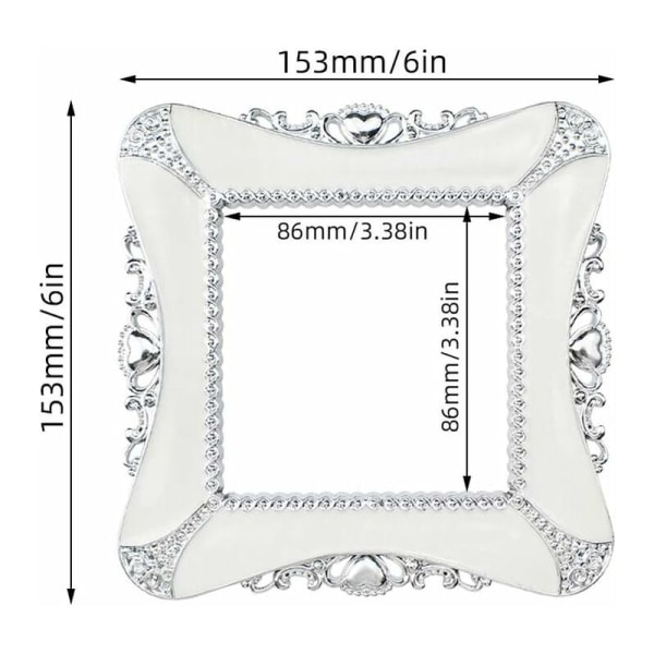 2 stk bryterklistremerker firkantede klistremerker lysbryterklistremerker dekorasjon for stikkontaktbryter veggklistremerke (hjerteformet)