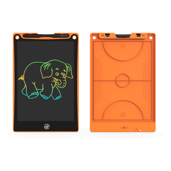 Digitalt tegnebræt til børn LCD-skærm, 10-tommer tablet + pen orange color