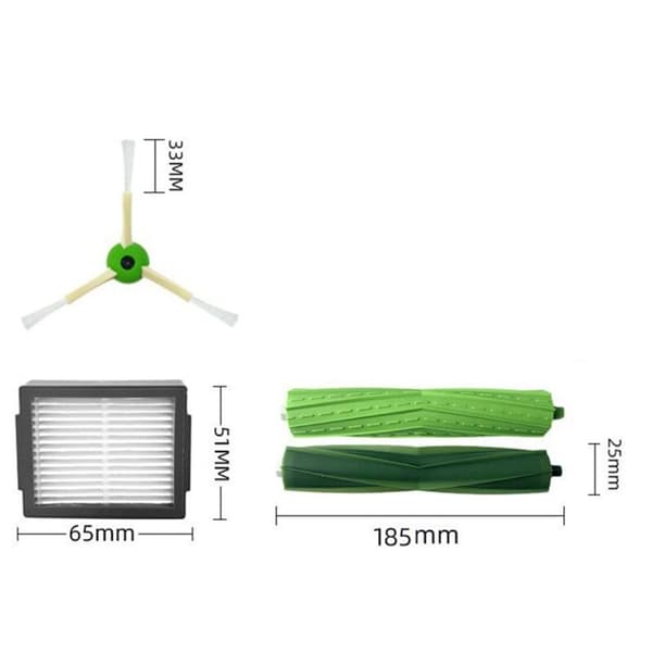 Hovedsidebørster, filtre, tilbehørsett for E5 E6 E7 I7+ I3 I4 I6 I8 J7 robotdeler