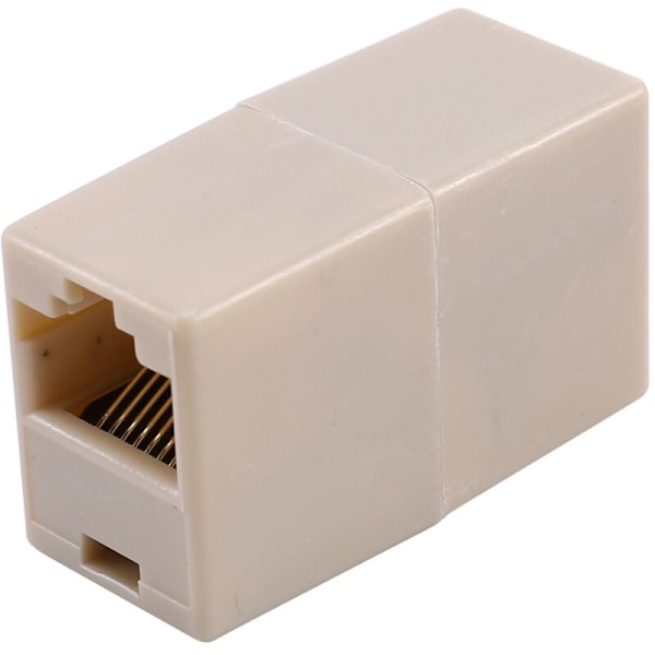 50 stk. Ethernet-netværkskabel-samler, bilateral 8-bens kobling RJ45-stik, computernetværksforbindelsesadaptere