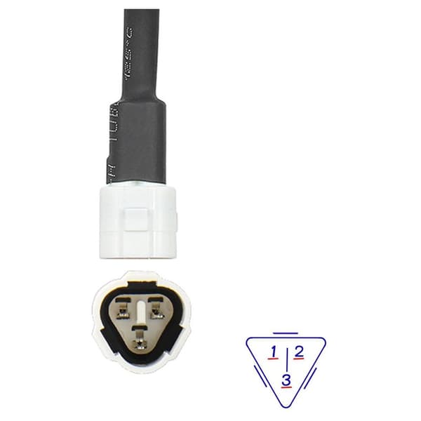 Obd-kabel egnet for 3-pinners 3-pinners pluggkabel diagnostisk kabel til 16-pinners Obd2-adapter