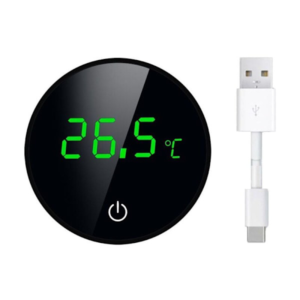 Akvarietermometer, akvarietermometer touch LED display, høj præcision, genopladelig