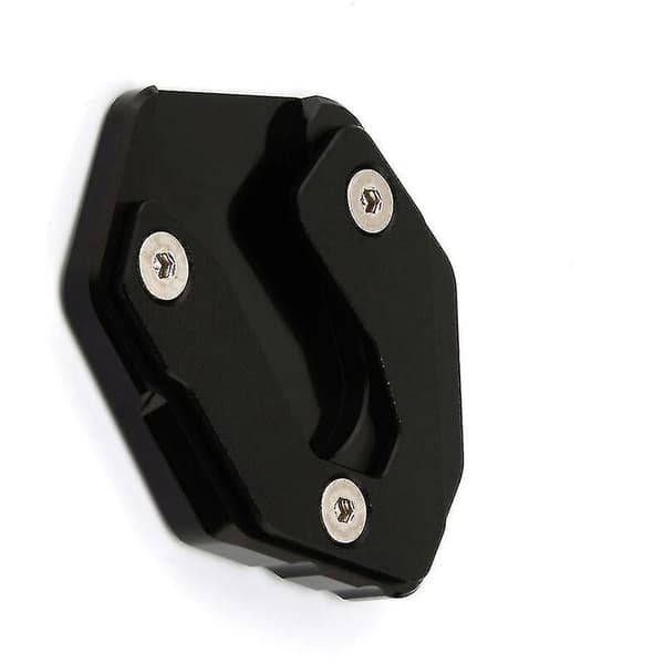 Motorcykel Kickstand Fod Side Stand Extension Pad Plade Sort