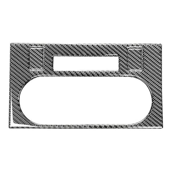 Til 2008-2014 Bil Tilbehør Mærkat Kulfiber Aircondition Panel Trim Cover, Sort