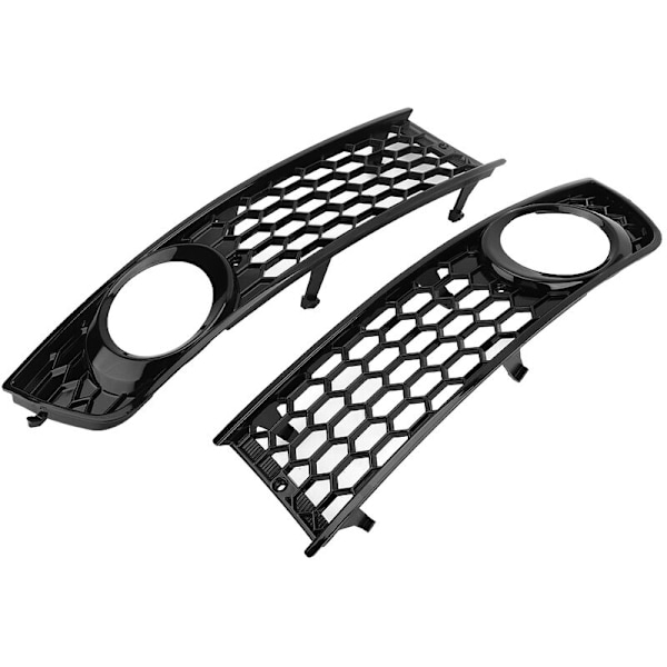 2 stk Bil Frontfanger Tåkelysgitter Lav Side Tåkelysgitter for Audi A4 B6 2002-2005
