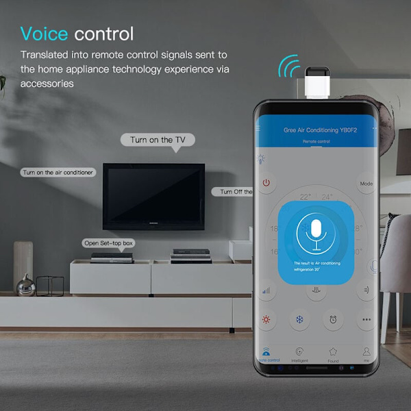 Smart infrarød enhetsadapter trådløs fjernkontroll for mobiltelefon for TV BOX Android USB-grensesnitt