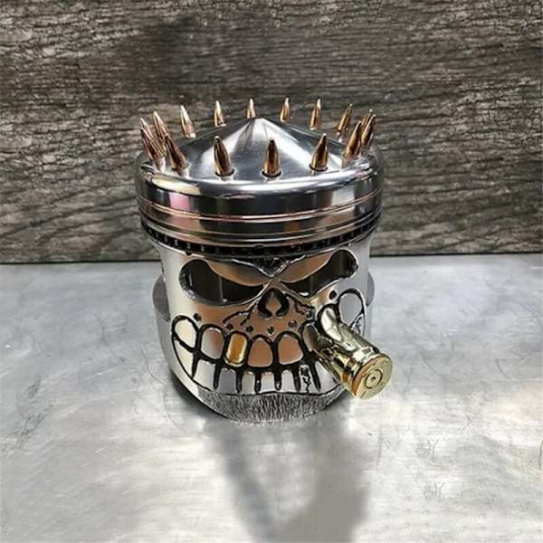 Harpiks Udskåret Skelet Skulptur Ornament Cosplay Halloween Stempel Skull Skulptur Figur Art Desktop A