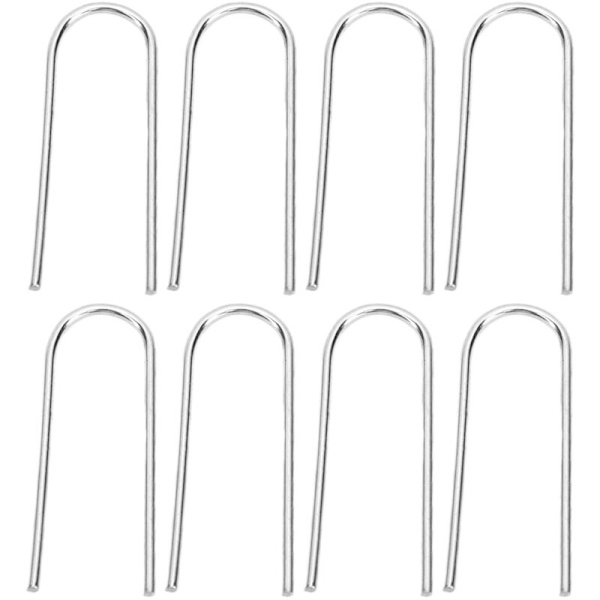 100 stk. Højtemperatur Nichrome Springringe Mini U Ophængningskroge til Keramisk Dekorativ Smykke Halskæde Fremstilling