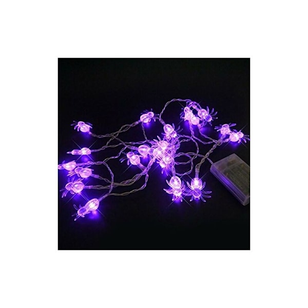 20 LED Spider Lys, Lyslenke Jule- og Halloweendekorasjon