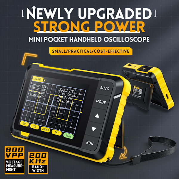 DSO152 Mini Digital Oscilloskop 2.5MSa/s Analog Bandbredd 200KHz, 800 VPP med PWM-utgång