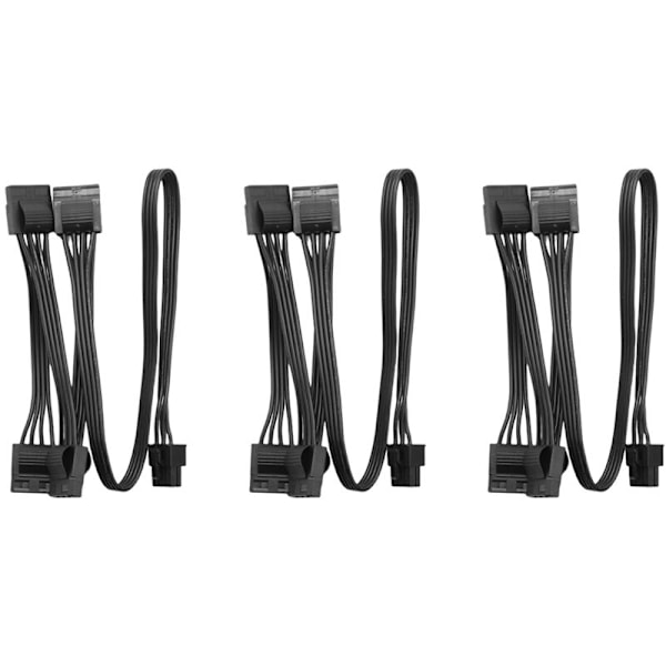 3X 6-nastainen Molex IDE -moduulivirtajohto RM1000X RM850X RM750X RM650X RM550X:lle