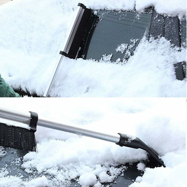 Teleskooppinen jääraappa lumikarhulla - Kestävä ja vakaa lumilapio autoille -