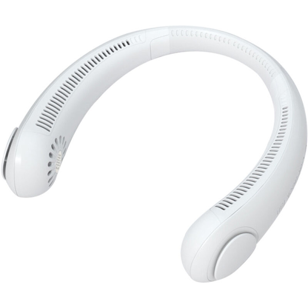 Bärbar Halsfläkt Handsfree Bladfri Fläkt Bärbar Personlig Fläkt Bladfri Laddningsbar Hjälmdesign USB-driven Skrivbordsfläkt