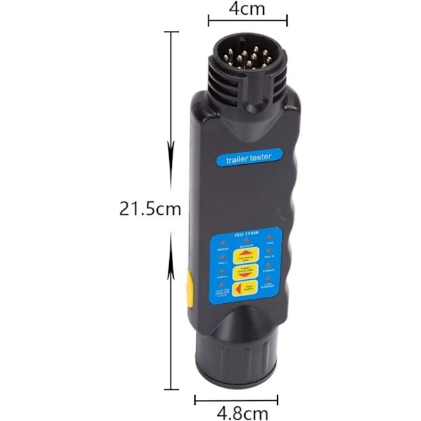 13-polet Tilhenger Tester, 13-polet Bil Tilhenger Tester, 12V Tilhenger 13-polet Tester Lys Ledningsnett Diagnostiske Verktøy (13-polet Tilhenger Tester)