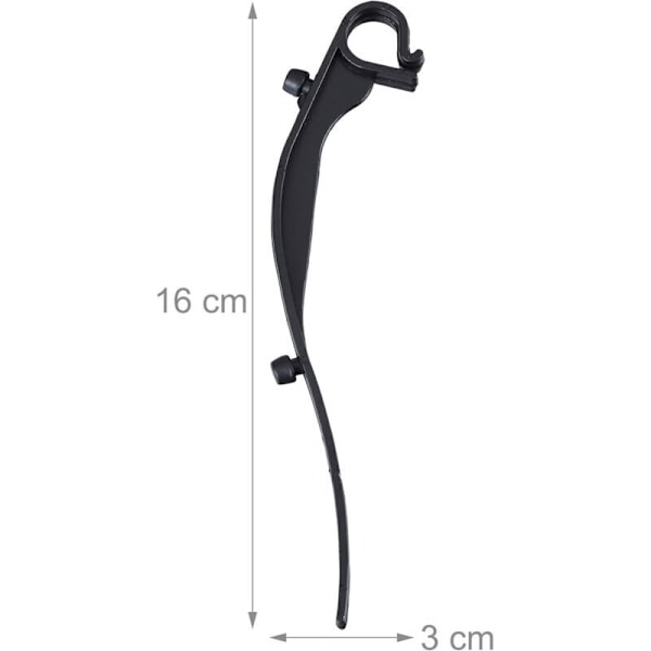 4x Rännskydd 40 fästklämmor, 6 m lång, Plast, Skydd mot döda löv, 15 cm bred, Praktisk, Svart.