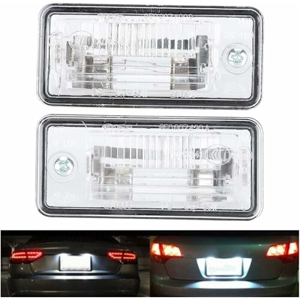 Nummerpladelys, Lys 8E0807430A 8E0807430B Nummerpladelys Passer til A3 A4 A5 A6 C6 A8 D3 Q7 RS4