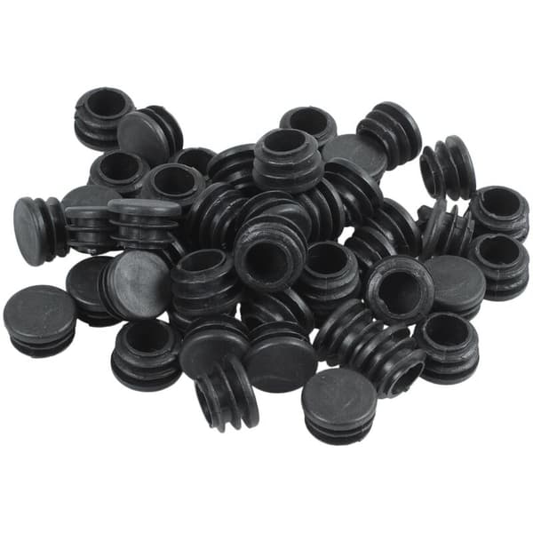Runda möbelbensskydd i plast, 22 mm diameter, 50 st