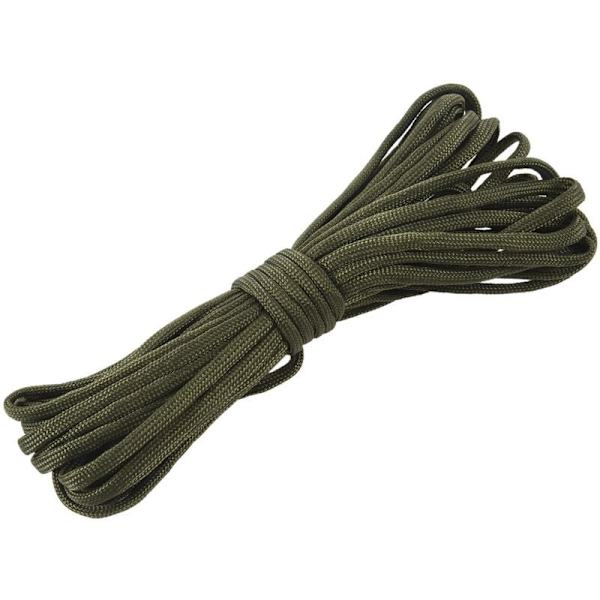 7 Rep Paracord Fallskärmslina Högpresterande Camping Överlevnad Färg: Grön Längd: 8M